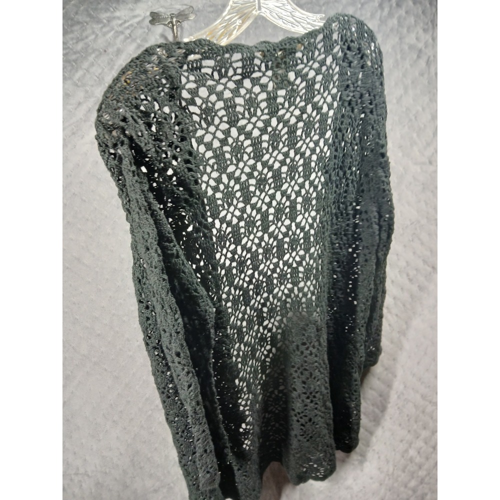 John Paul Richard SP Long Crochet Open Knit Cardigan Whimsigoth Cottagecore Boho - Picture 7 of 7
